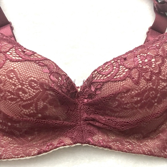 LittleBra Co Burgundy Pushup Francesca Bra 32B NWT - Picture 2 of 10